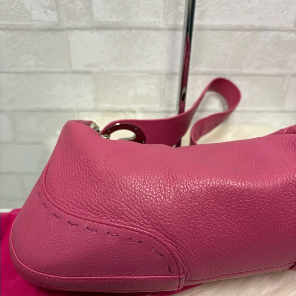 Escada Eluna Pink Leather Hobo Bag - Picture 5 of 11